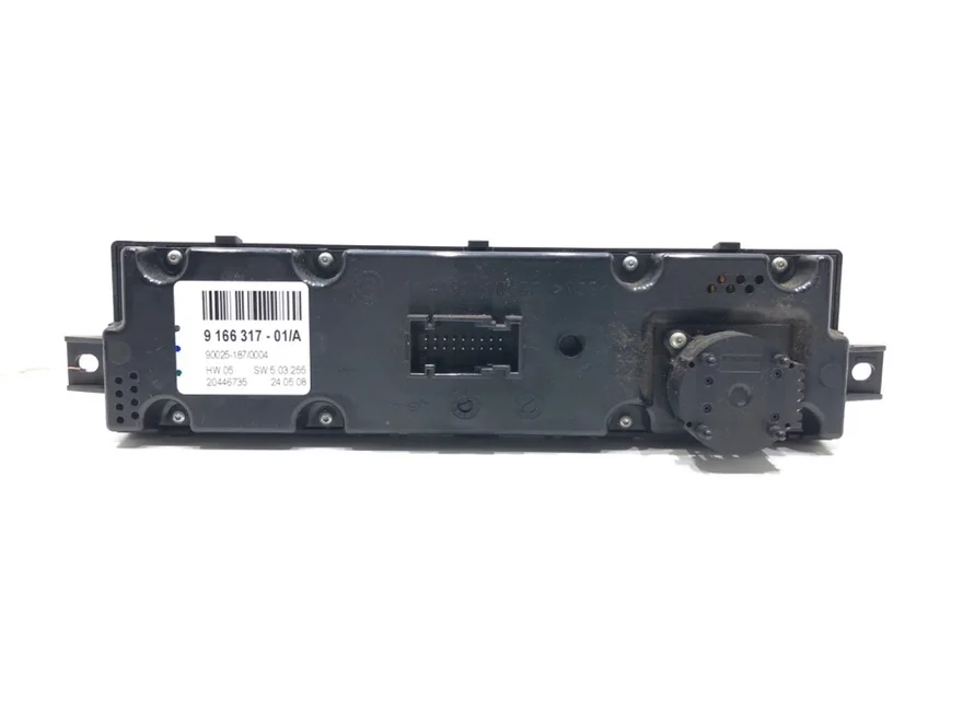 Panel ovládania ventilácie klimatizácie zadný BMW X6 (E71, E72) 2007 - 2014 9166317 – fotka 2