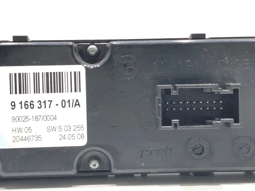 Panel ovládania ventilácie klimatizácie zadný BMW X6 (E71, E72) 2007 - 2014 9166317 – fotka 3