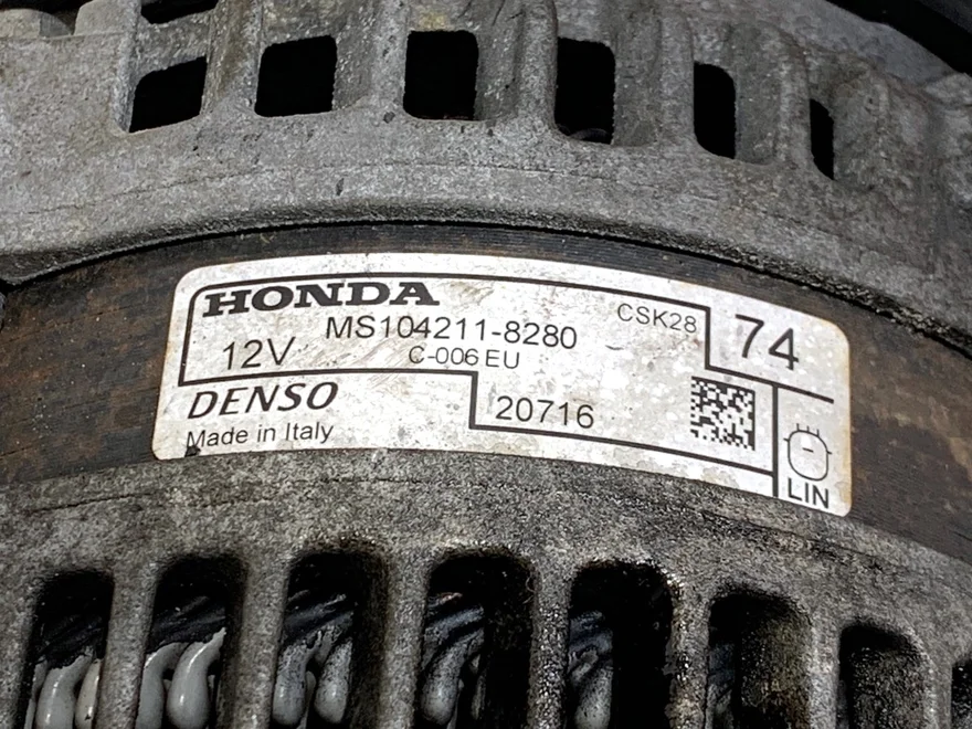 Alternátor Honda CR-V IV (RM_) 2012 - 2022 104211-8280 – fotka 4